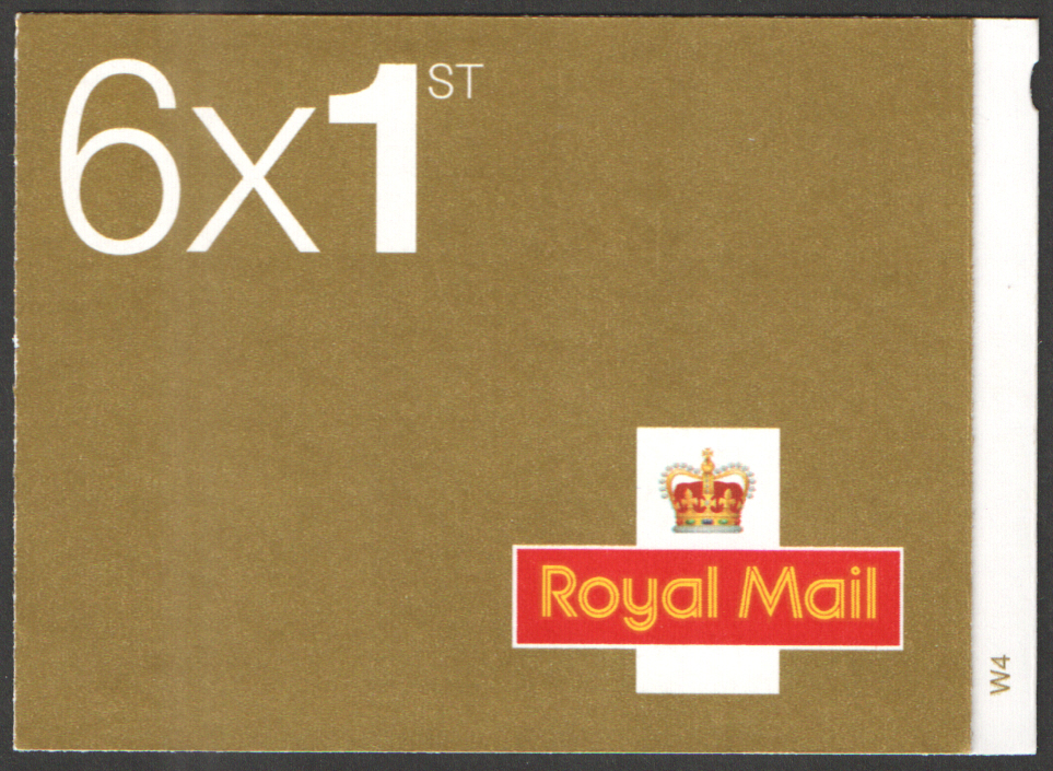 (image for) MB4f / SB5(14) Cyl W4 (W1) Bilingual Postcode Info Label 2007 6 x 1st Class Self Adhesive Booklet